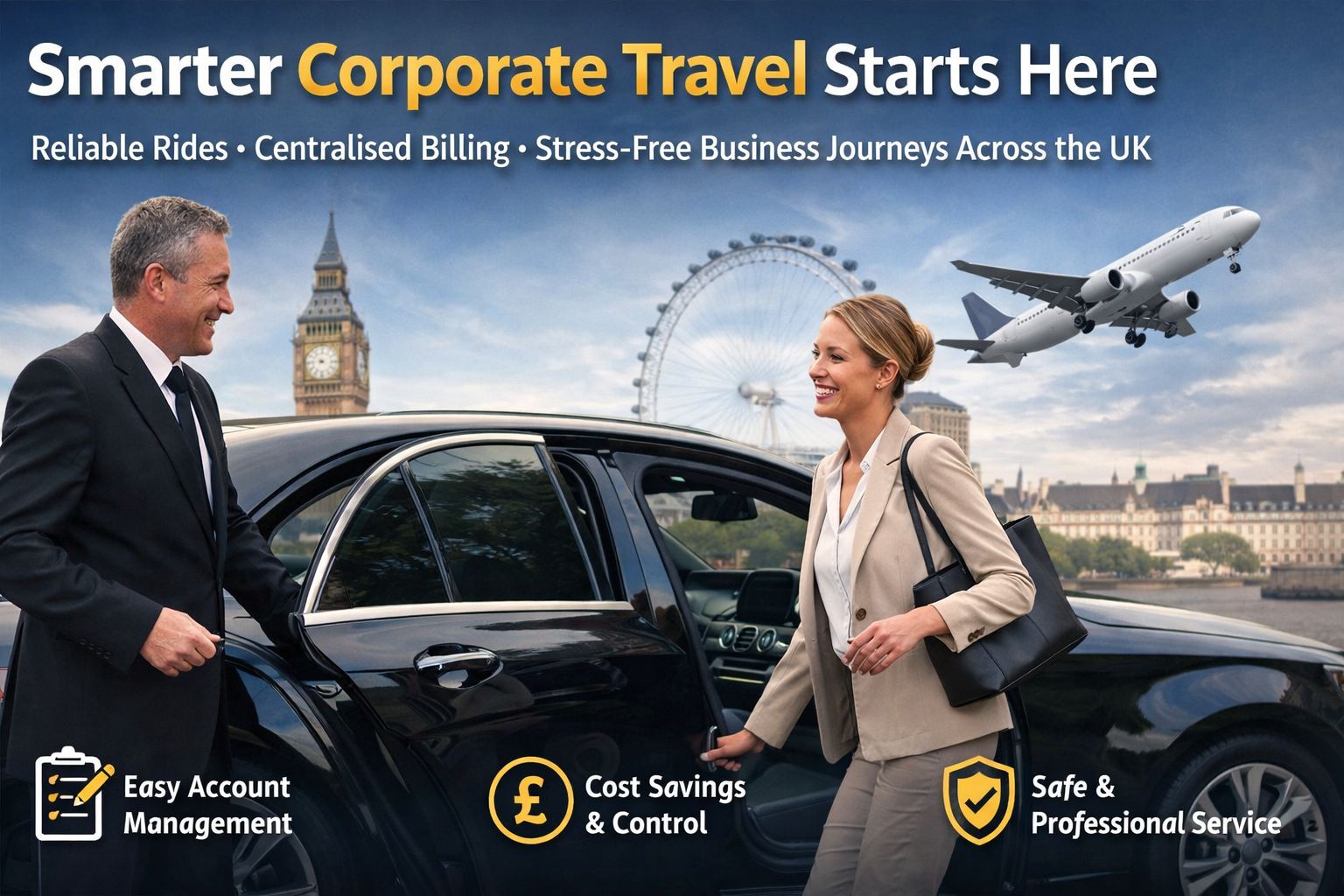 You are currently viewing Why Using a Corporate Taxi Account in the UK Improves Business Travel Efficiency (Complete Guide)