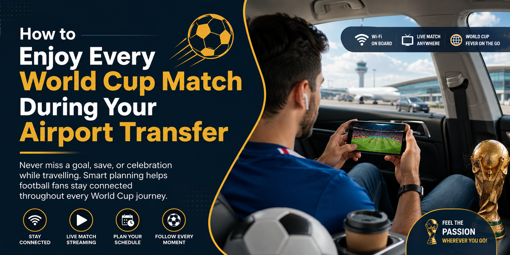 How to Enjoy Every World Cup Match During Your Airport Transfer