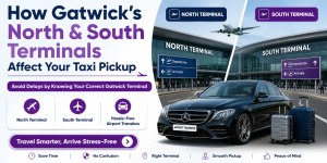 How Gatwick’s North and South Terminals Affect Your Taxi Pickup