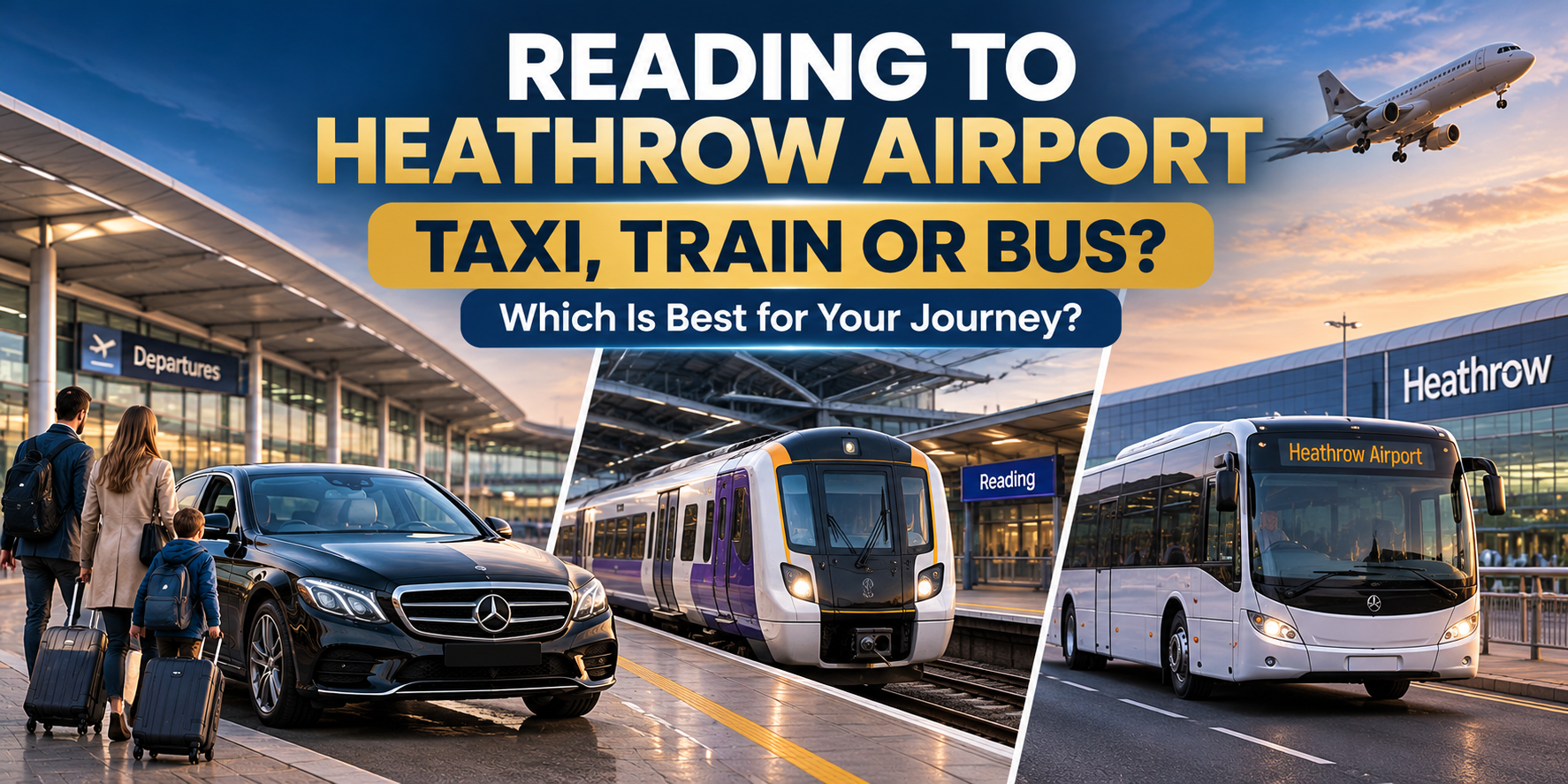 You are currently viewing Reading to Heathrow Airport: Taxi, Train or Bus — Which Is Best for Your Journey?